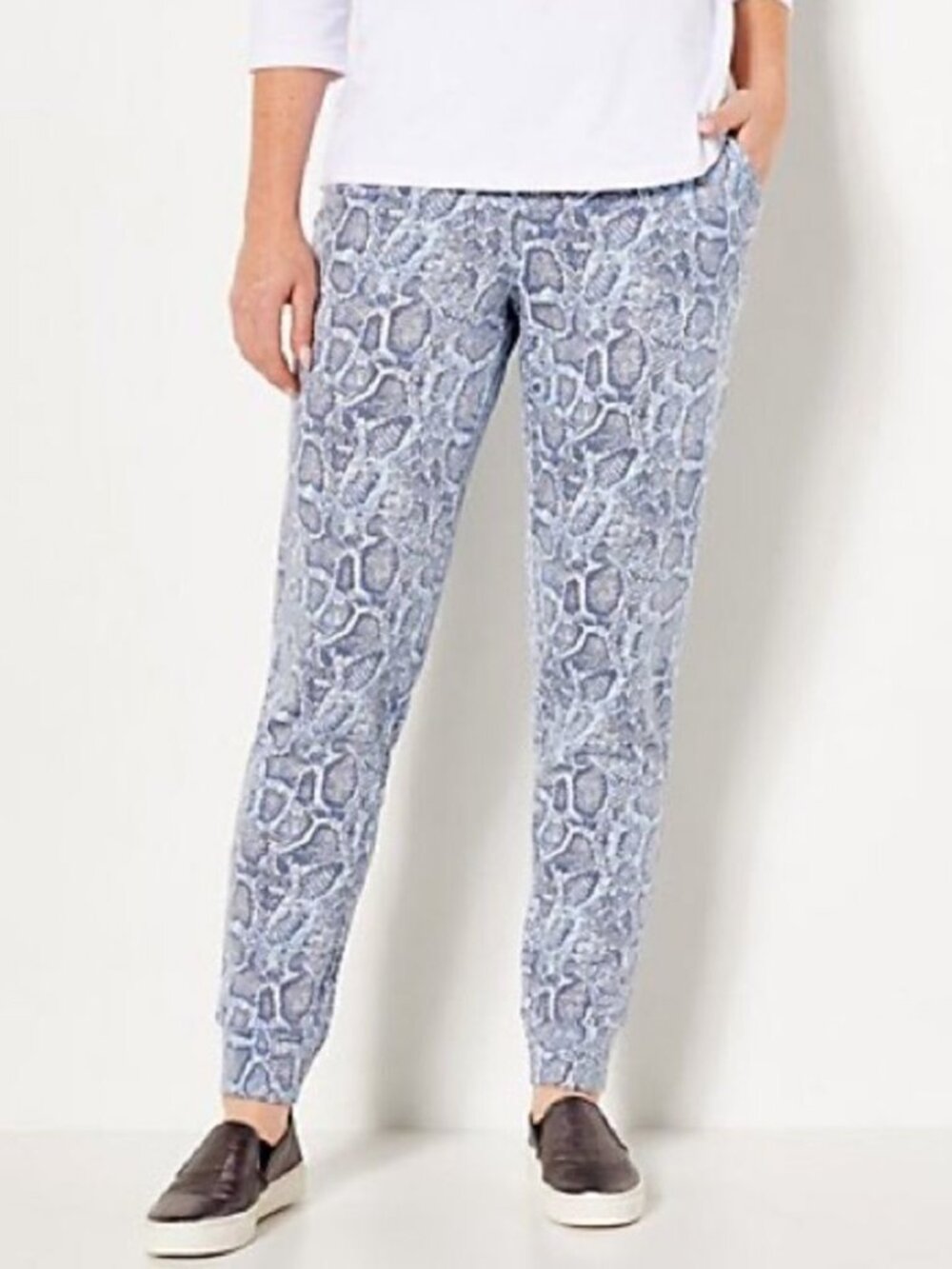 Denim & Co. Comfort Zone Soft Blend Knit Pull On Joggers